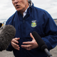 Inslee after the 2014 Oso mudslide in Washington state.